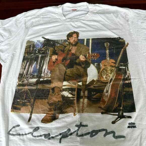 Vtg ERIC CLAPTON 1992 Single Stitch Winterland T Shirt XL Unplugged Concert Tour - Picture 1 of 12